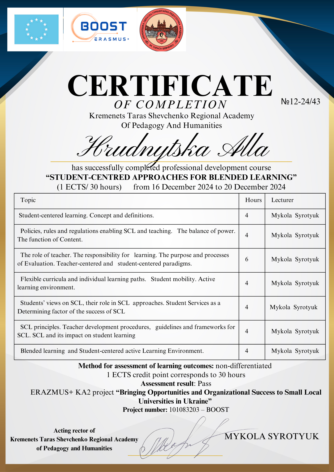 White & Blue Elegant Modern Participation Certificate 17